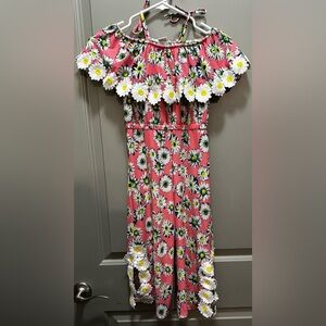 BMG Size 4T/5Y Daisies Jumpsuit EUC
